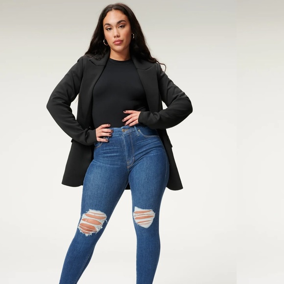 NWT Good American Always Fits Good Leg Jeans - 14-18 - Picture 2 of 8